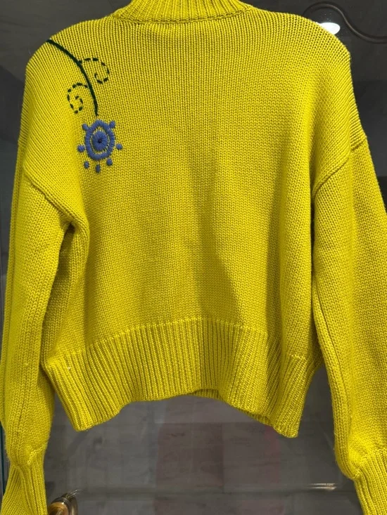 Pearl by Lela rose embroidered sweater flowers small - Picture 5 of 5